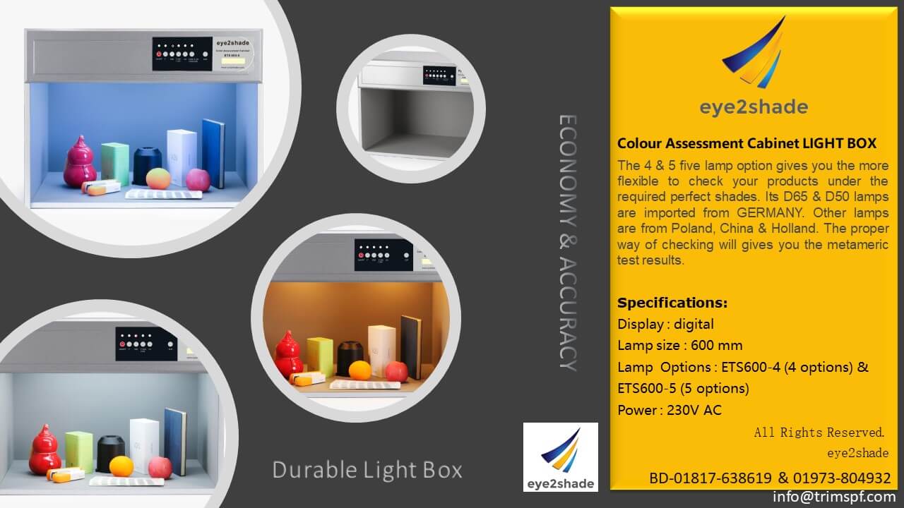 eye2shade Colour Assessment Cabinet Lightbox BD Price